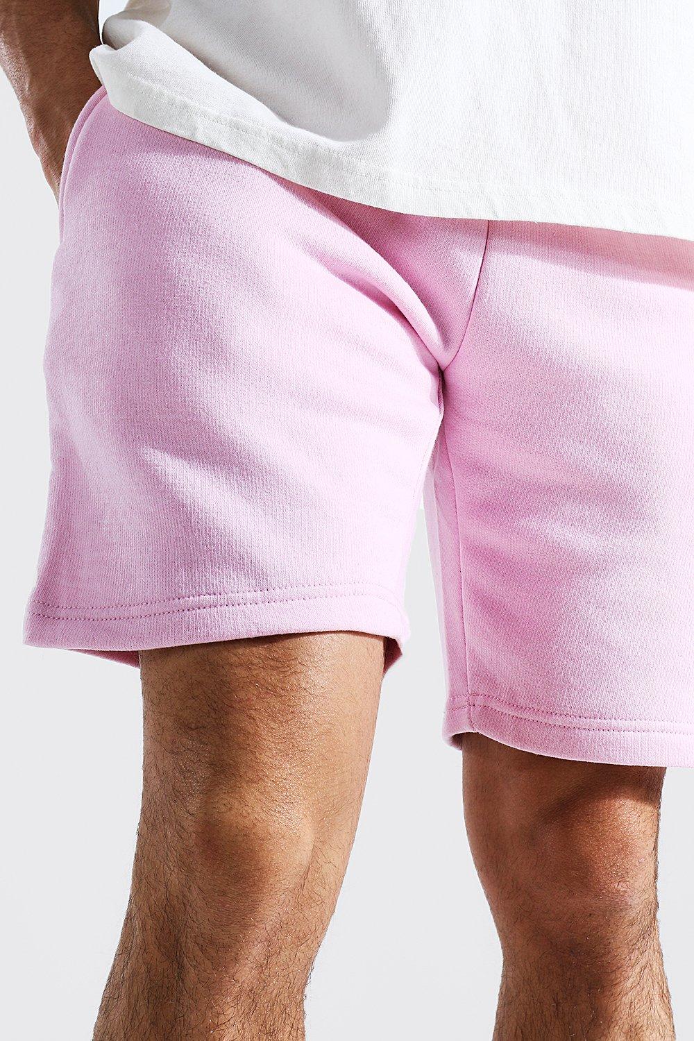 Basic Mid Length Regular Jersey Shorts boohoo NO